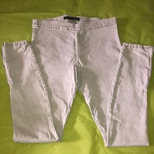 Joe’s Jeans Jeans | Joes Jeans Cement Grey Acid Wash Back Leg Zip Detail